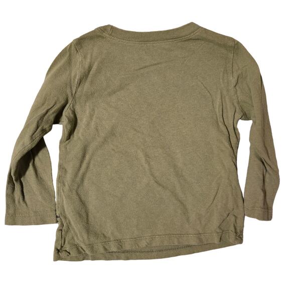 Old Navy Boys 2T Dinosaur Long Sleeve Shirt Green - Picture 3 of 3